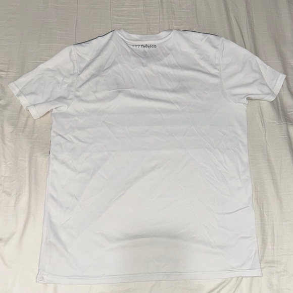 Adidas Men's White Jersey with Green and Red Stripes - Picture 3 of 3